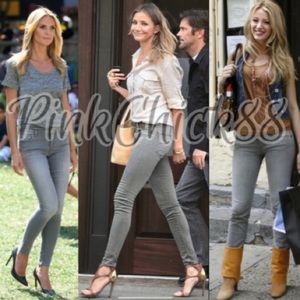 AllSaints Mast Skinny Jeans, Washed Grey Size 27